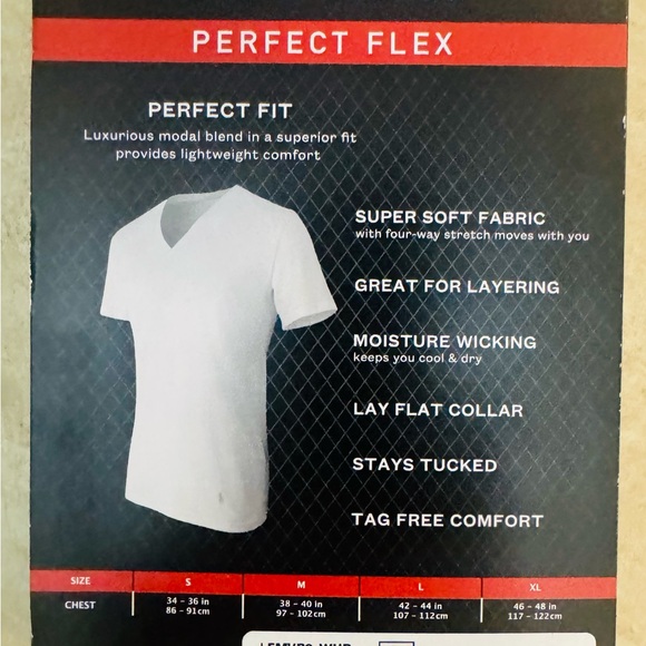 Polo Ralph Lauren Perfect Flex V-Neck Undershirt 2-Pack - Picture 9 of 10